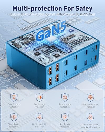 1000W USB Charging Station (Blue)