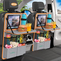 Car Backseat Organizer with Tablet Holder (Orange / 2pack)