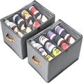 Shoe Organizer for Closet (2Pack Grey)