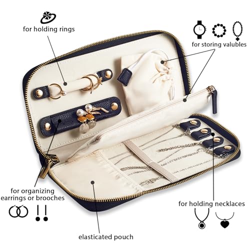 Travel Jewelry Organizer Case (Large Black)