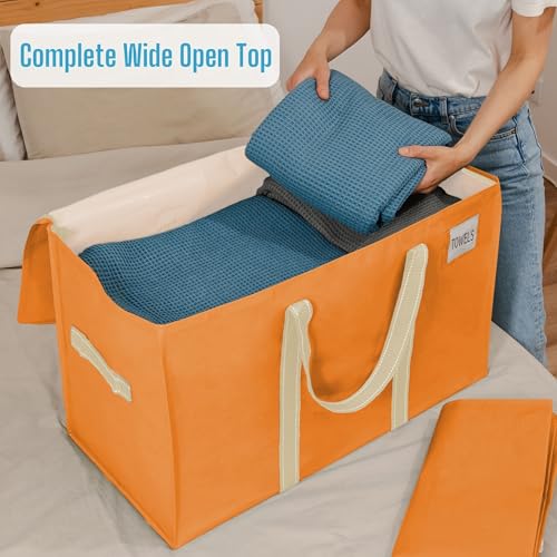 8 Pack Heavy Duty Moving Bags (8 Pack / Seasonal Autumn Orange)