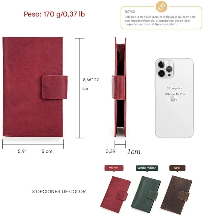CONTACTS Full Grain Leather Family Passport Holder - Image 6