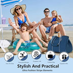 Neoprene Multipurpose Beach Bag Tote with Inner Zipper Pocket (Blue / X-Large)