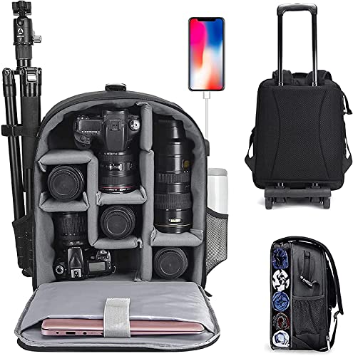 Camera Backpack Bag Professional for DSLR (Black / 5.0 Large)