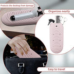 Heat Insulating Silicone Mat Pouch for Hair Styling Tools (Pink)