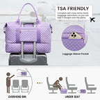 Travel Duffle Bag (Purple-a / Large-2 Pcs)