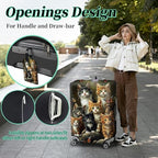Luggage Cover + Tag (Cats Family / XL)