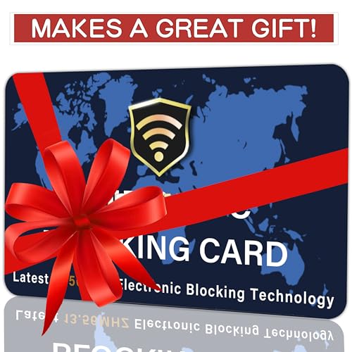 5 Pack RFID Blocking Card for Credit Debit ID Card (Blue WM)