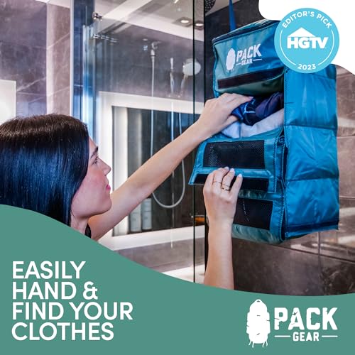 Hanging Luggage Organizer (Small (Carry-On) / Mesh Green)