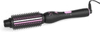 VAV 3 in 1 Styling Tool Curling Iron & Hair Straightener Brush 2 Heat Settings Anti-Scald Ceramic Heated Hair Styling Brush for Natural Straight