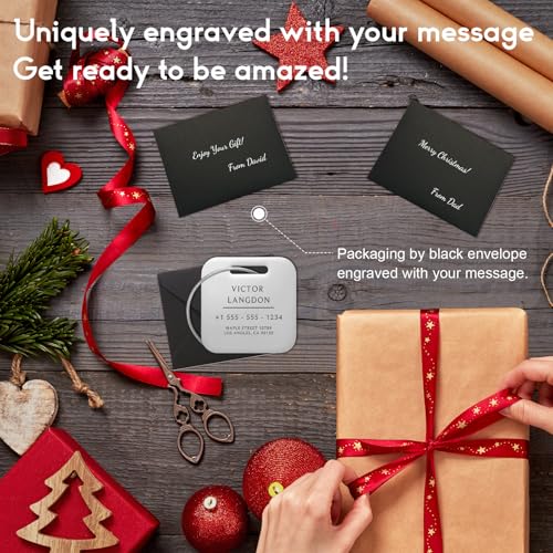 Stainless Luggage Tags for Suitcases (Classic Square-silver)