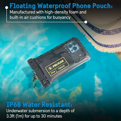 2 Pack Marine Waterproof Phone Pouch (Black/Neon - 2 Pack - Regular / Regular / 2 Pack)