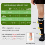 LEVSOX Compression Socks for Pregnant Women 20-30 mmHg Knee High Cute Funny - Image 5