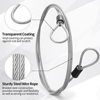 12pack Security Cable Lock (Clear / 4 ft)