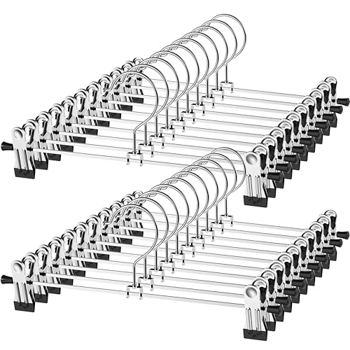 Pants Hangers with Clips (20 Pack)
