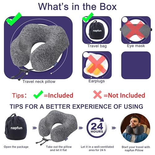 Neck Pillow for Travel (Gray)