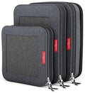 Premium Compression Packing Cubes for Travel (Black / 3 pack)