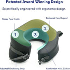 C CUSHION LAB Extra Support Travel Pillow, Award-Winning Patented Ergonomic - Image 3
