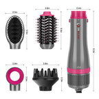 Hair Dryer Brush Set (Silver)