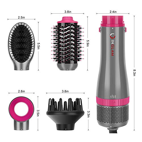 Hair Dryer Brush Set (Silver)