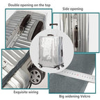 24 Inch Waterproof Clear Suitcase Cover (Gray Trim-0.4mm / 24" Suitcase Cover.)