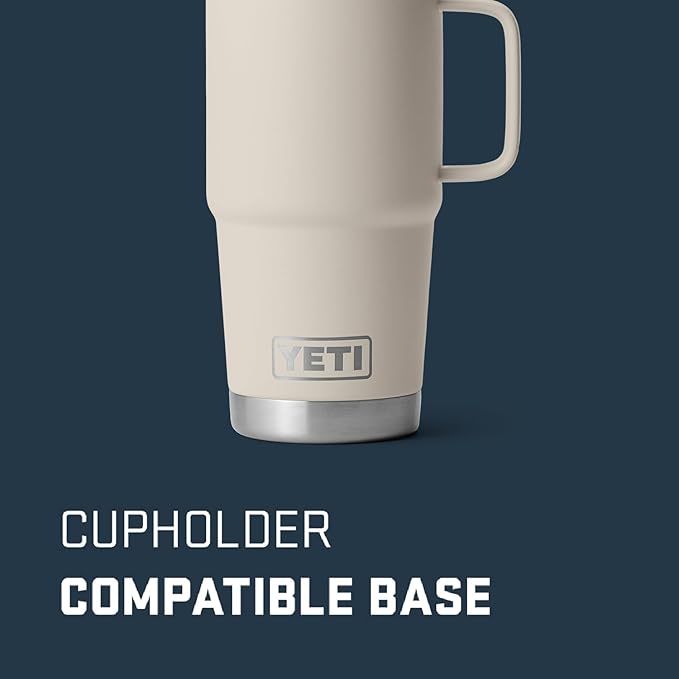 YETI Rambler 20 oz Travel Mug, Stainless Steel, Vacuum Insulated - Image 3