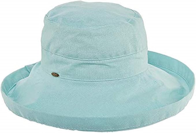 Scala Women's Cotton Hat with Inner Drawstring and Upf 50+ Rating by SCALA