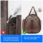 Garment Bags for Travel (A-Dark Brown)