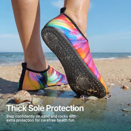 Water Shoes for Women Men Quick (7-8 Women/6-7 Men / Sunset)