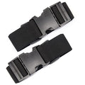 80In Luggage Straps for Suitcase Travel Long Belt Accessories (2Pcs Black / 80 In Fix)