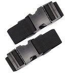 80In Luggage Straps for Suitcase Travel Long Belt Accessories (2Pcs Black / 80 In Fix)