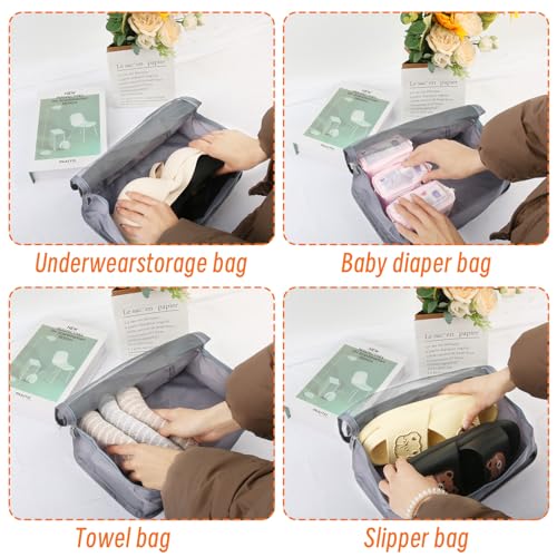6Pack Small Mesh Packing Cubes Travel (6 PACK)
