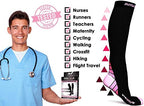 Physix Gear Compression Socks (Black/Pink / XX-Large)