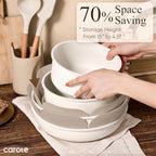 26pcs Pots and Pans Set Non Stick (Cream White / 26 Piece)