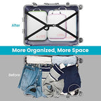 Compression Packing Cubes for Travel (01 Beautiful White / 4-Piece Set)