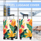 Flower Luggage Cover Washable Suitcase Protector Anti (Flower / XL(fits 32-34Inch suitcase))