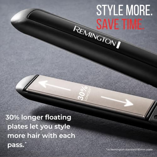 1" Anti Static Hair Straightener (Black/Gold / 1 inch)