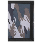 RFID Blocking Canvas Wallet for Men and Women (Camo Grey)