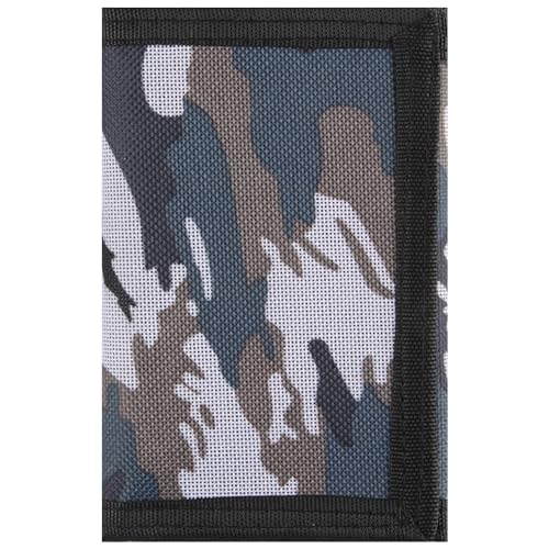 RFID Blocking Canvas Wallet for Men and Women (Camo Grey)