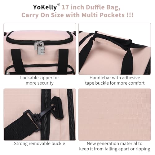 Small Gym Duffle Bag (Pink / 17 inch)