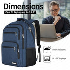Backpck for Men Women (A2-blue / 17.3 Inch)