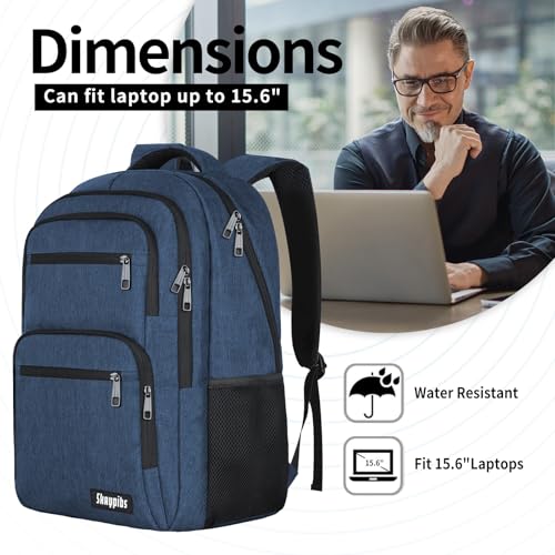 Backpck for Men Women (A2-blue / 17.3 Inch)