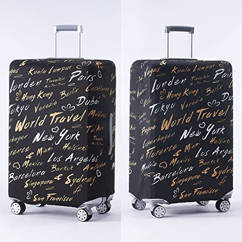 Travelkin Suitcase Covers For Luggage Tsa Approved Luggage Covers Protector (World City / XL)