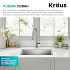 Stainless Steel 23 in 16 Gauge Undermount Kitchen Sink KHU101 (23 Inch)