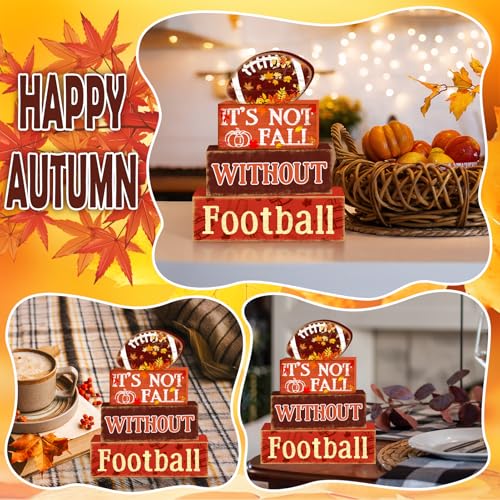 Fall Football Tiered Tray Decor Set (Fall Football)