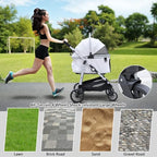 Extra Large Pet Stroller (Khaki)