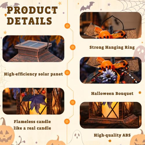 Halloween Solar Lanterns Outdoor (Halloween-1Pack)