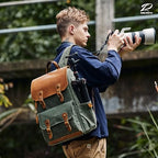 Green Camera Backpack (Green)