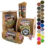 550 Paracord 100% Nylon (Grizzly Brown / 200 Ft.)