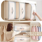Comforter Storage Bag (Beige / XL-4 Pack - 4-Layer)